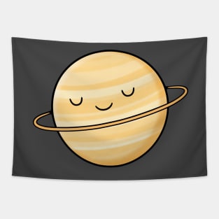 Happy Planet Saturn Tapestry