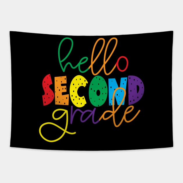 HELLO SECOND GRADE Tapestry by ogami