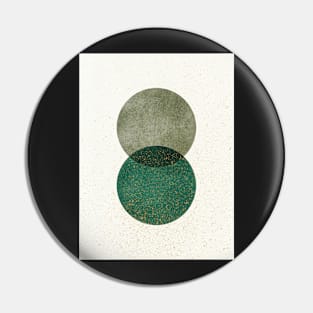 Circle Abstract - Green Texture Pin