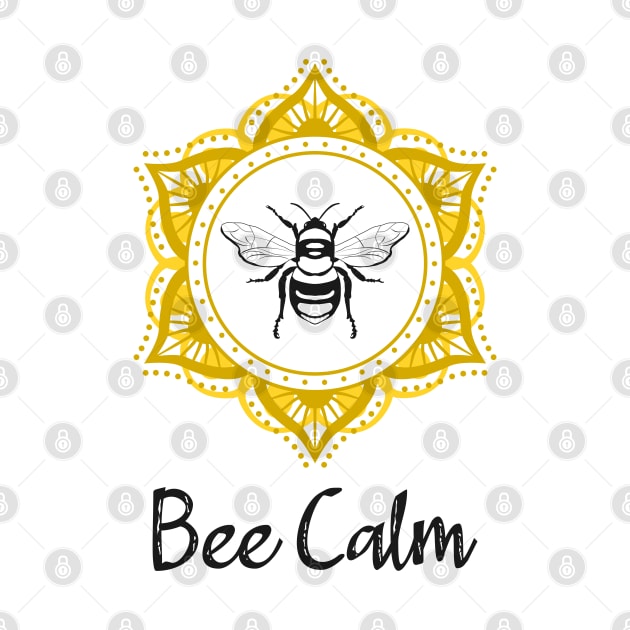 Bee Calm Mandala by RongWay