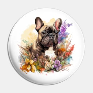 Brindle Frenchie Pin