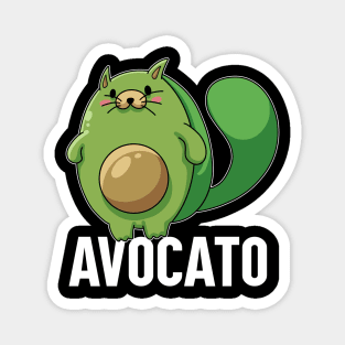 Funny Avocato Vegan Cat Avocado Tee Avogato Fresh Avocado Magnet