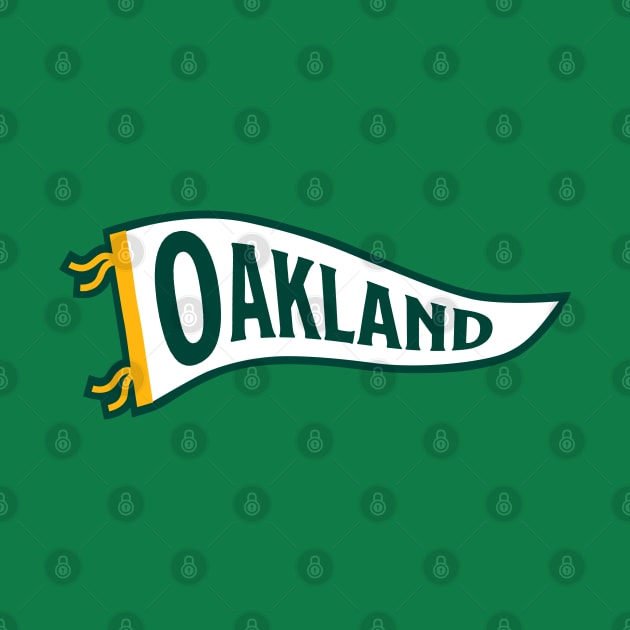 Oakland Pennant - Green by KFig21