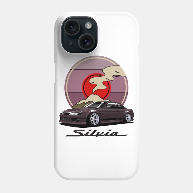 Nissan Silvia s14 Kouki Phone Case by JDM Boyz