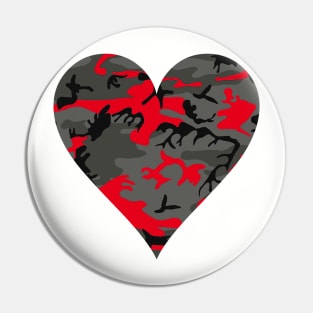 Camouflage Red Colorful pattern 2020 Pin