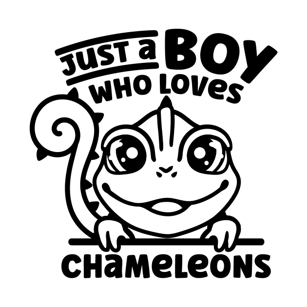 Just A Boy Who Loves Chameleons - Chameleon by fromherotozero