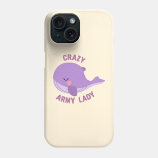 BTS tinytan whale crazy army lady Phone Case