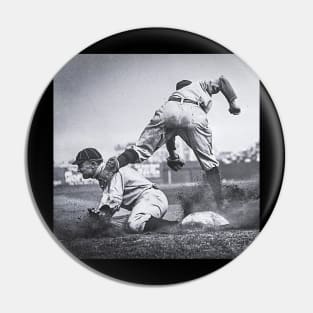 Ty Cobb Slides Into Third Pin