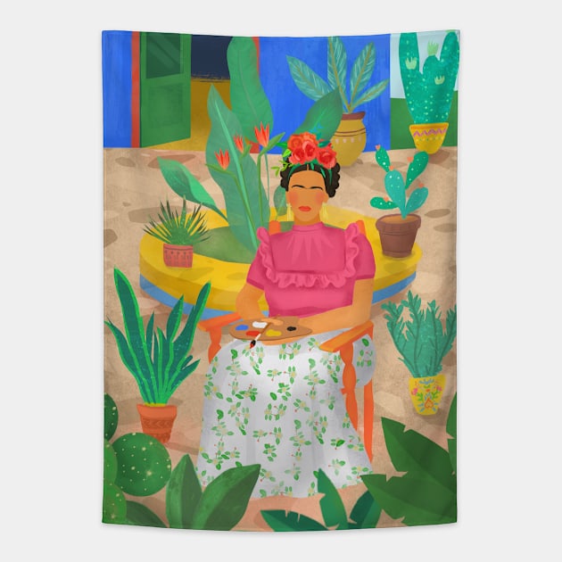 Frida Khalo Tapestry by Petras