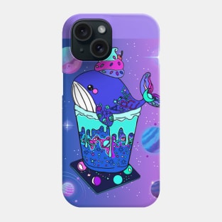 Galaxy Frappe Whale (blue/purle) Phone Case