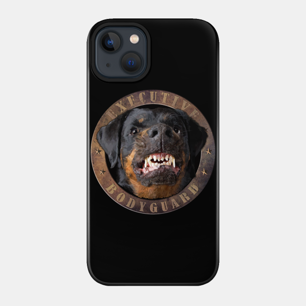 Executive bodyguard Angry rottweiler - Rottweiler - Phone Case