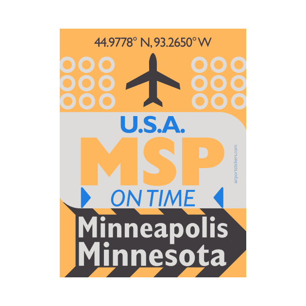 MSP airport code Minneapolis 28092021 by Woohoo