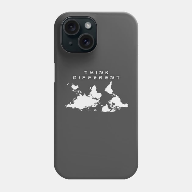 Think Different - Upside Down Earth Phone Case by Castle Rock Shop