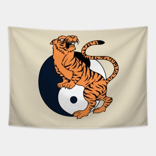 Tiger YinYang Tapestry