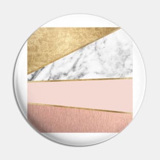 Spliced classic gold marble Pin