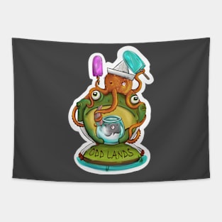 Odd Lands Frog Tapestry