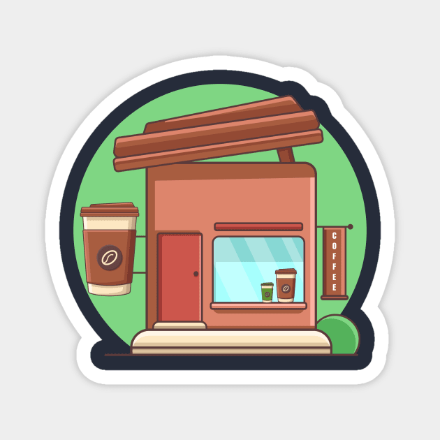 CAFFEE Magnet by Linescratches