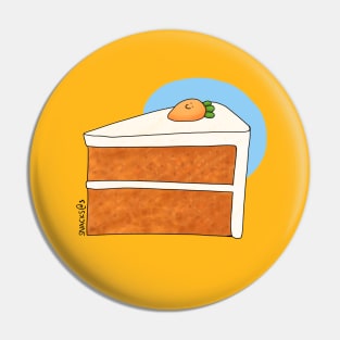 A slice of carrot cake Pin