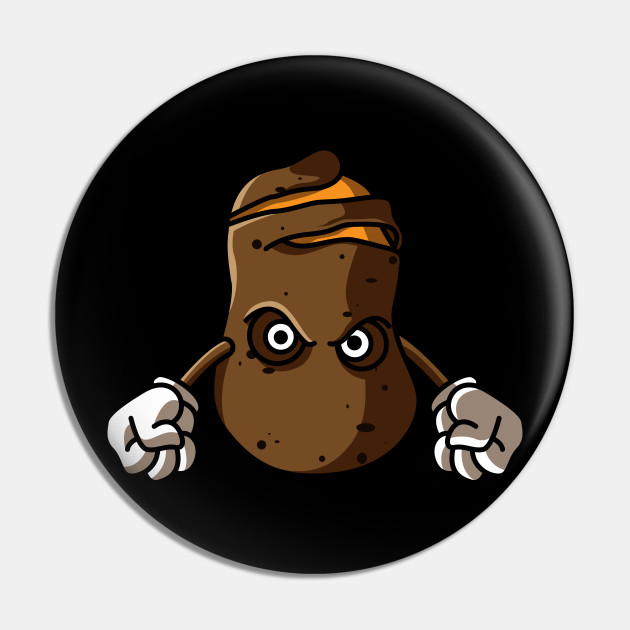 Angry Potato Potato Pin Teepublic Au