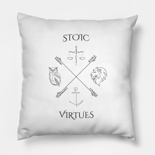 Stoic Virtues Pillow