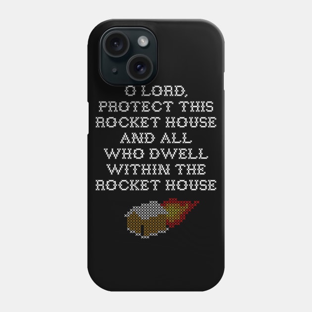 Rocket House Cross Stitch Phone Case by EightUnder