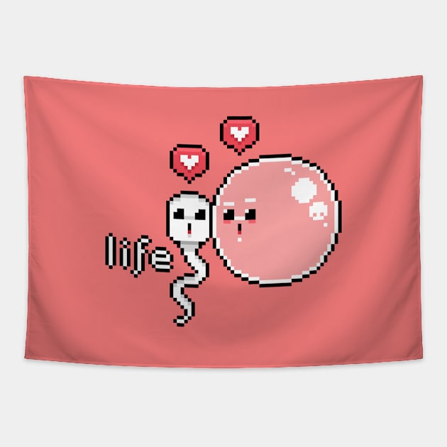 ❤️❤️ = Life! Tapestry by The_Oluk