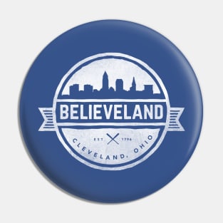 Believeland (White) Pin