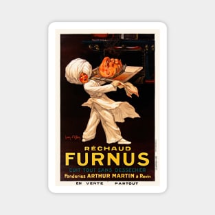 Réchaud Furnus France Vintage Poster 1926 Magnet