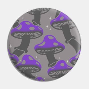 Sparkling Mushroom Pattern 4 Pin