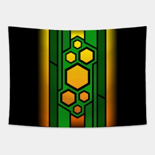 Abstract hexagons background Tapestry