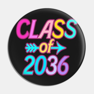 funny kindergarten class of 2036 graduation grow with me freshman Pin