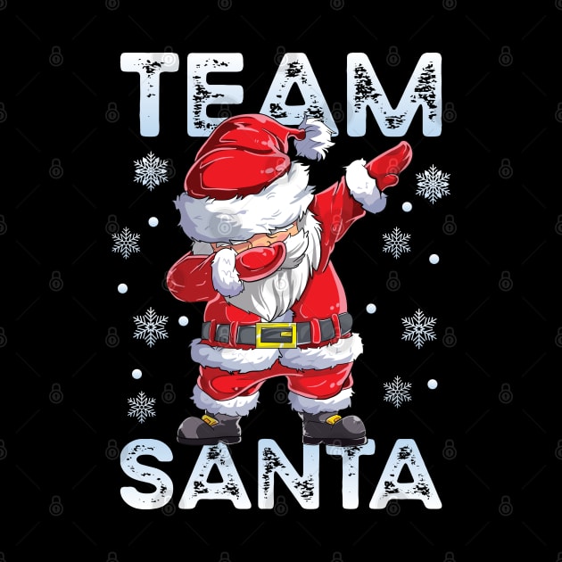 Team Santa Pajama Shirt Dabbing Claus Family Matching Gift by BioLite