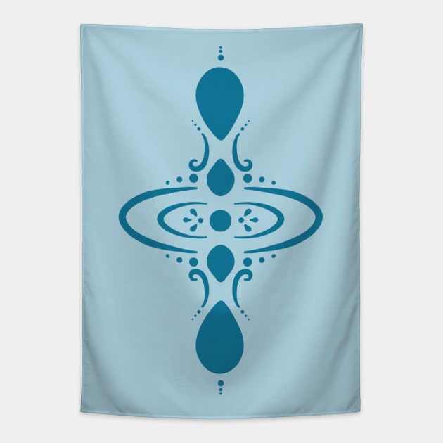 Groovy Mindfulness Symbol Tapestry by Slightly Unhinged