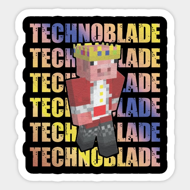 Technoblade Never Dies shirt' Sticker