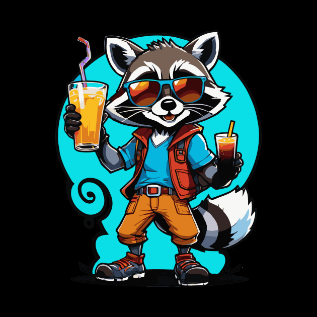 Cool Raccoon Summer by Arcanum Luxxe Store