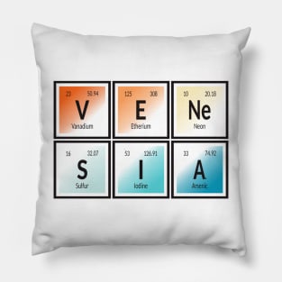 Venesia City | Periodic Table Pillow