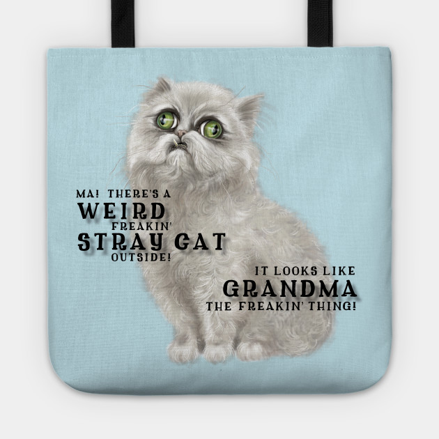 Weird Cat Cat Borsa Teepublic It