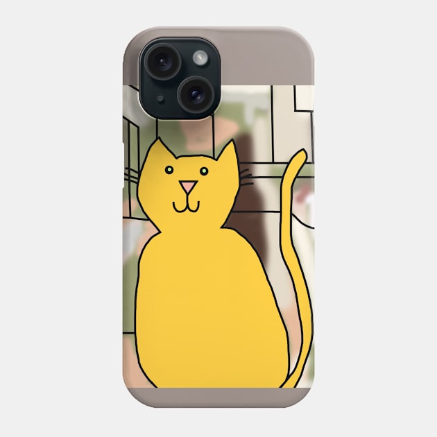 Cat and the City Phone Case by ellenhenryart