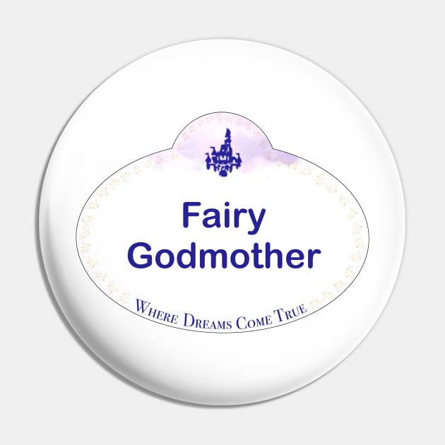 WDW Name Tag- Fairy Godmother Pin by SCarverDoodle