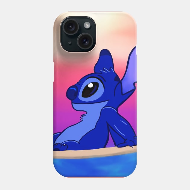 Stitch Phone Case by midnightfirefliesart