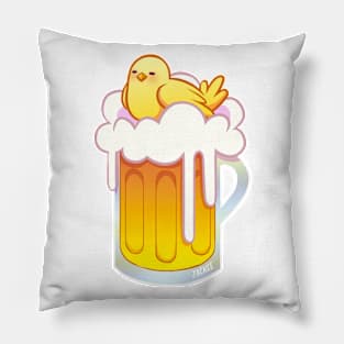 Bird on Beer Pillow