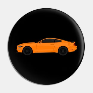 MUSTANG GT ORANGE Pin