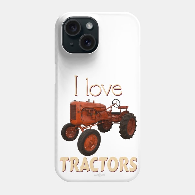 I Love Tractors Allis Chalmers Phone Case by seadogprints