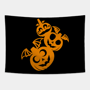 Vampire Pumpkin Buddies Tapestry