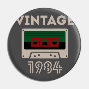 Vintage Cassette Tape - 1984 Pin