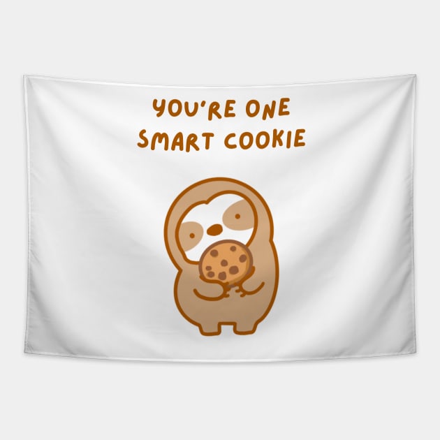 You’re One Smart Cookie Sloth Tapestry by theslothinme