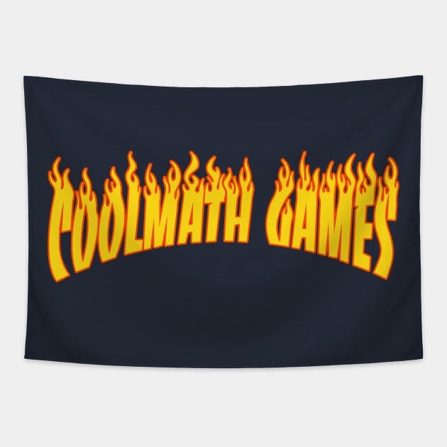 Coolmath Flames Tapestry by Coolmath Games