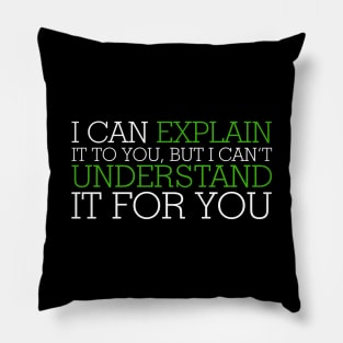 I Can Explain It To You Pillow