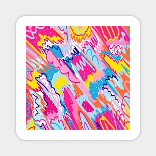 Fun Colors Abstract Artwork Magnet