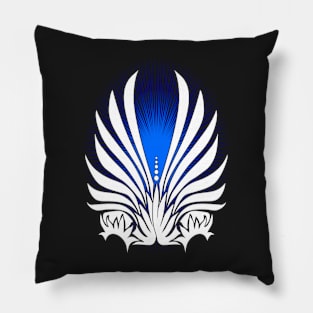 Wings in Blue Pillow